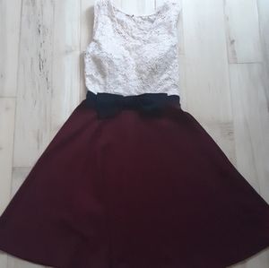 Dress with skater skirt